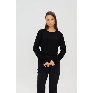 Phebe Tall Saar shirt  longsleeve zwart