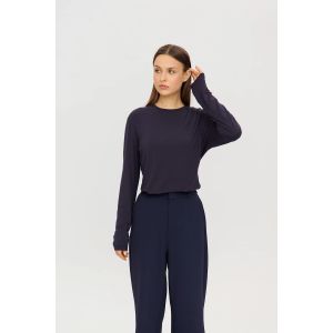 Phebe Tall Saar shirt longsleeve navy