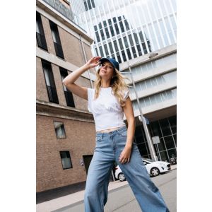 DNM Pure Tall Sixth Av. wide leg light blue