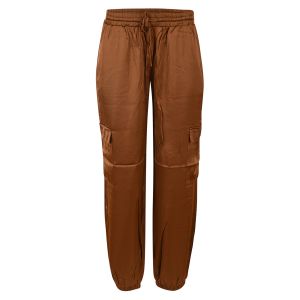 Maicazz Kewan cargo broek satin cognac