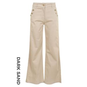 DNM Pure Tall Holly pants semi wide dark sand
